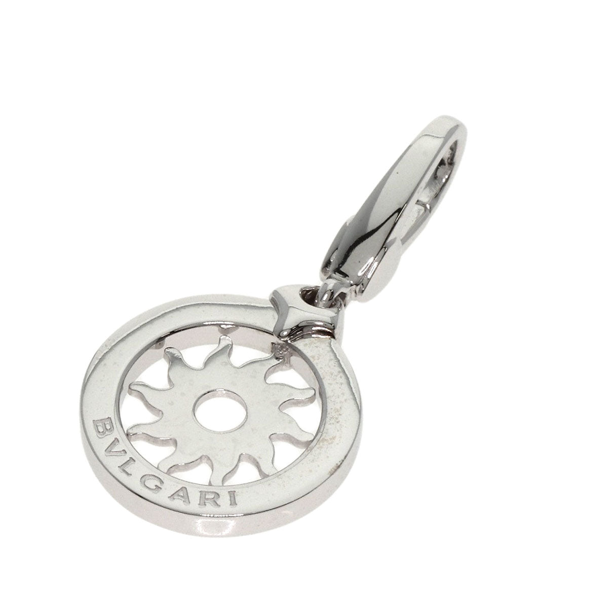 BVLGARI Tondo sun Pendant top K18 White Gold Ladies [Used]