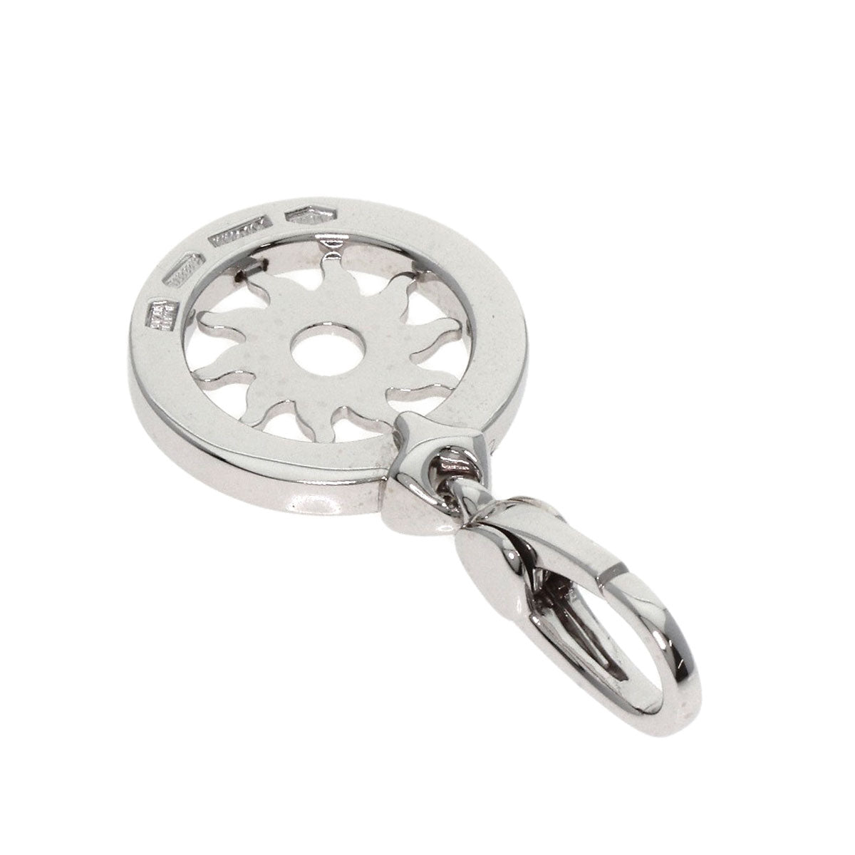 BVLGARI Tondo sun Pendant top K18 White Gold Ladies [Used]