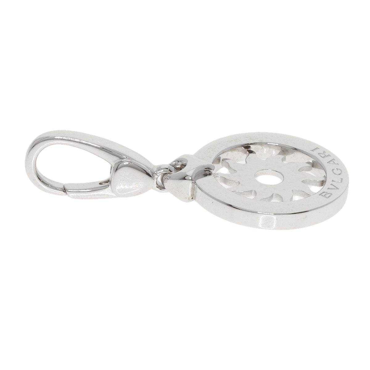 BVLGARI Tondo sun Pendant top K18 White Gold Ladies [Used]
