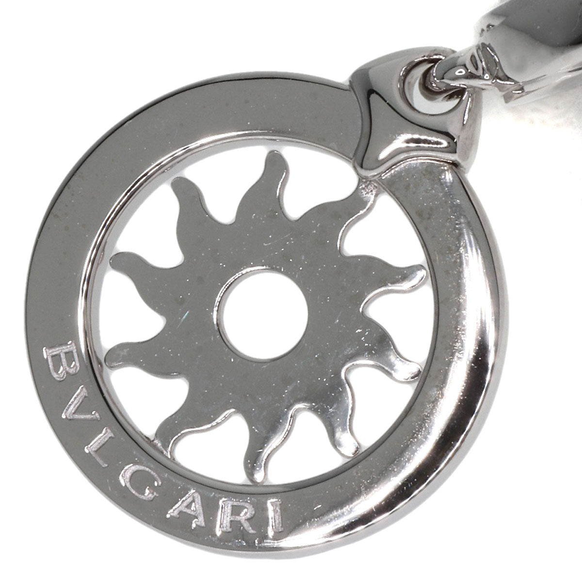 BVLGARI Tondo sun Pendant top K18 White Gold Ladies [Used]
