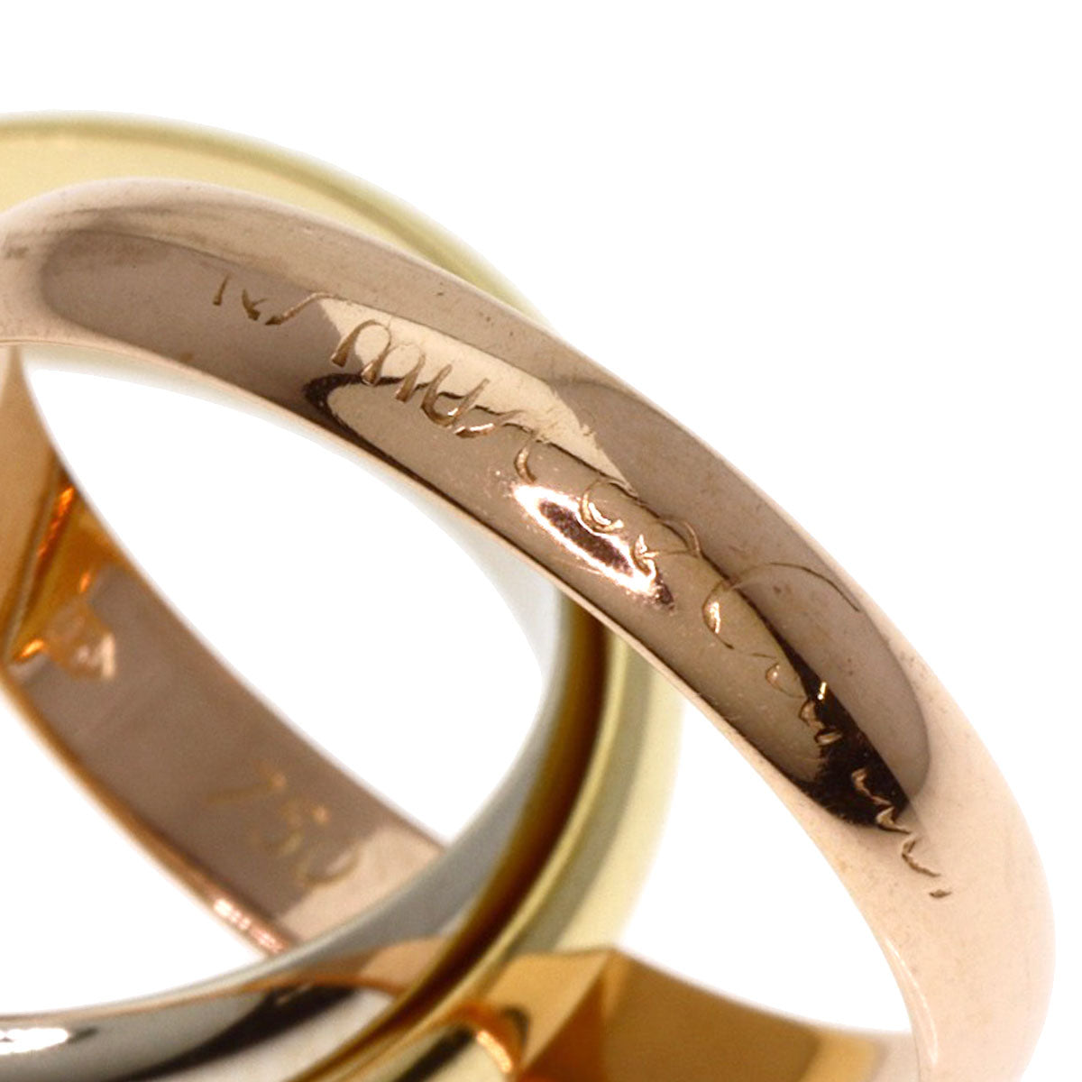 CARTIER Trinity #55 Ring K18 Yellow Gold K18 White GoldLadies [Used]