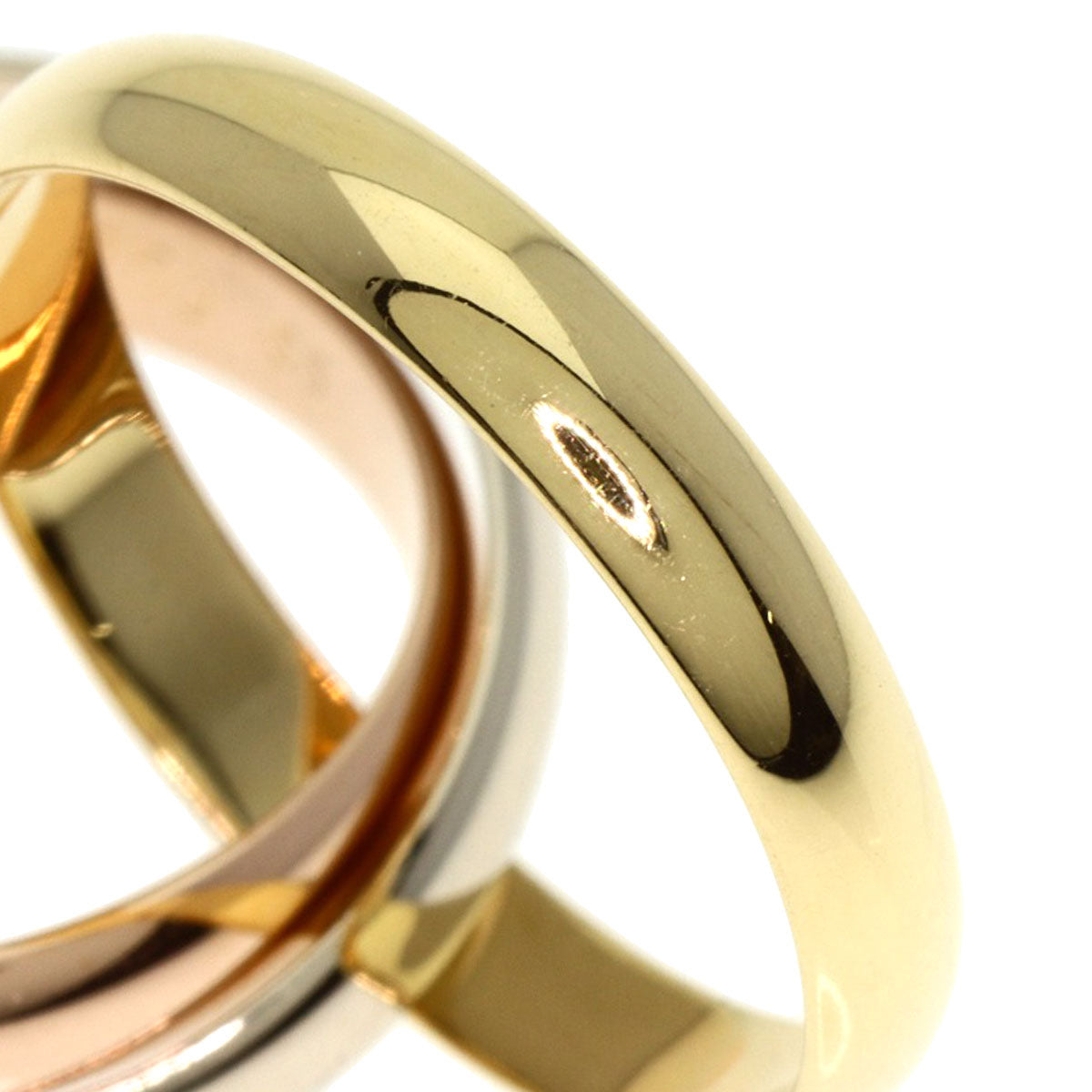 CARTIER Trinity #55 Ring K18 Yellow Gold K18 White GoldLadies [Used]