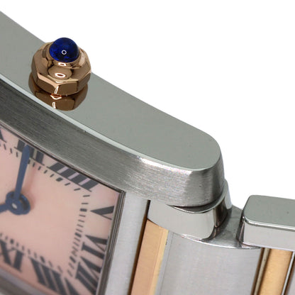 CARTIER Tank francaise SM Watches W51027Q4 Stainless Steel/SSxK18PG Ladies