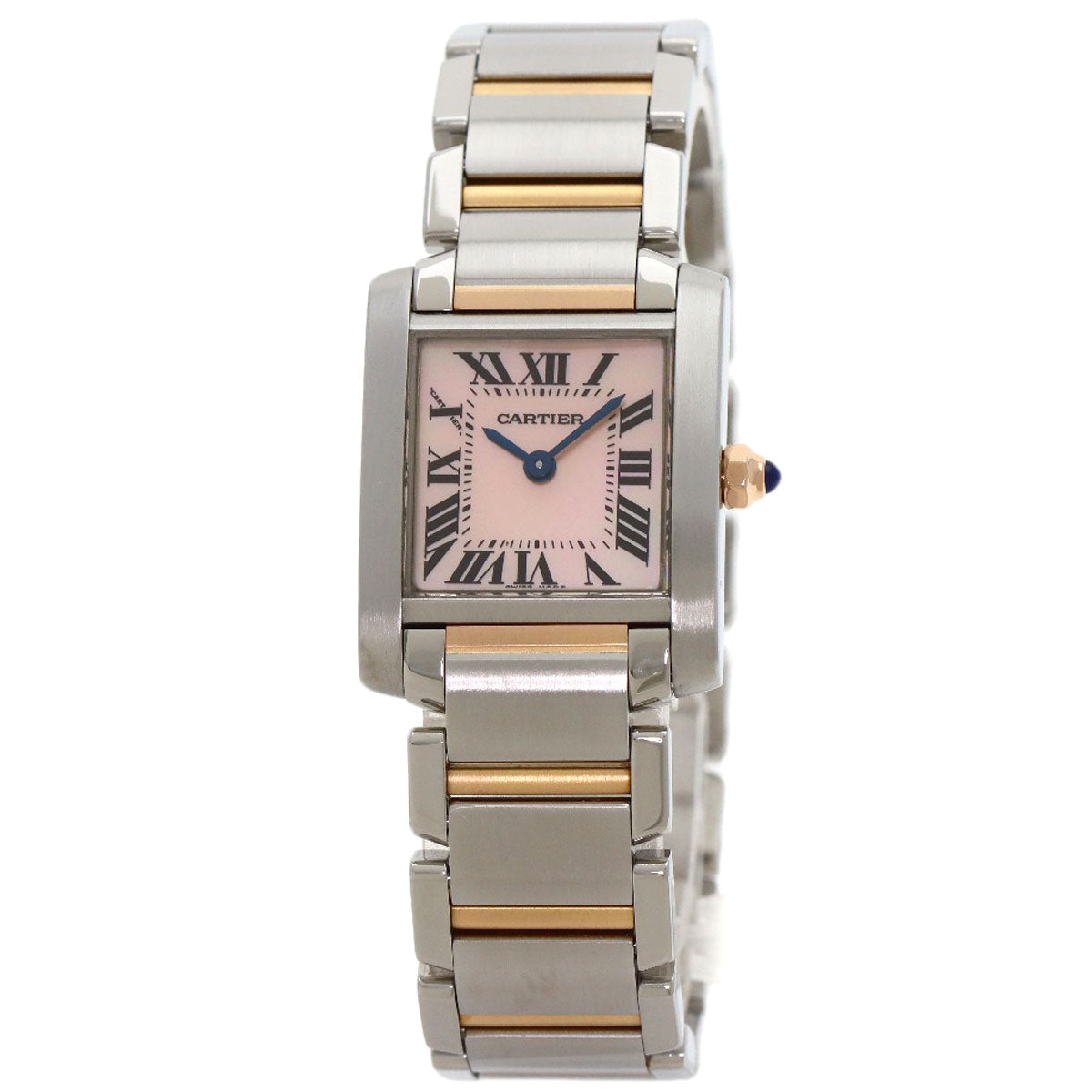 CARTIER Tank francaise SM Watches W51027Q4 Stainless Steel/SSxK18PG Ladies
