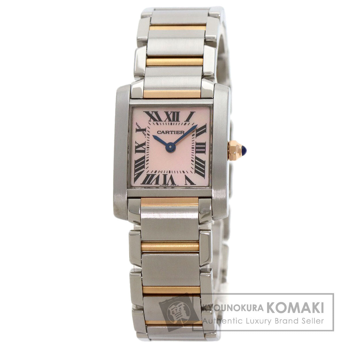 CARTIER Tank francaise SM Watches W51027Q4 Stainless Steel/SSxK18PG Ladies