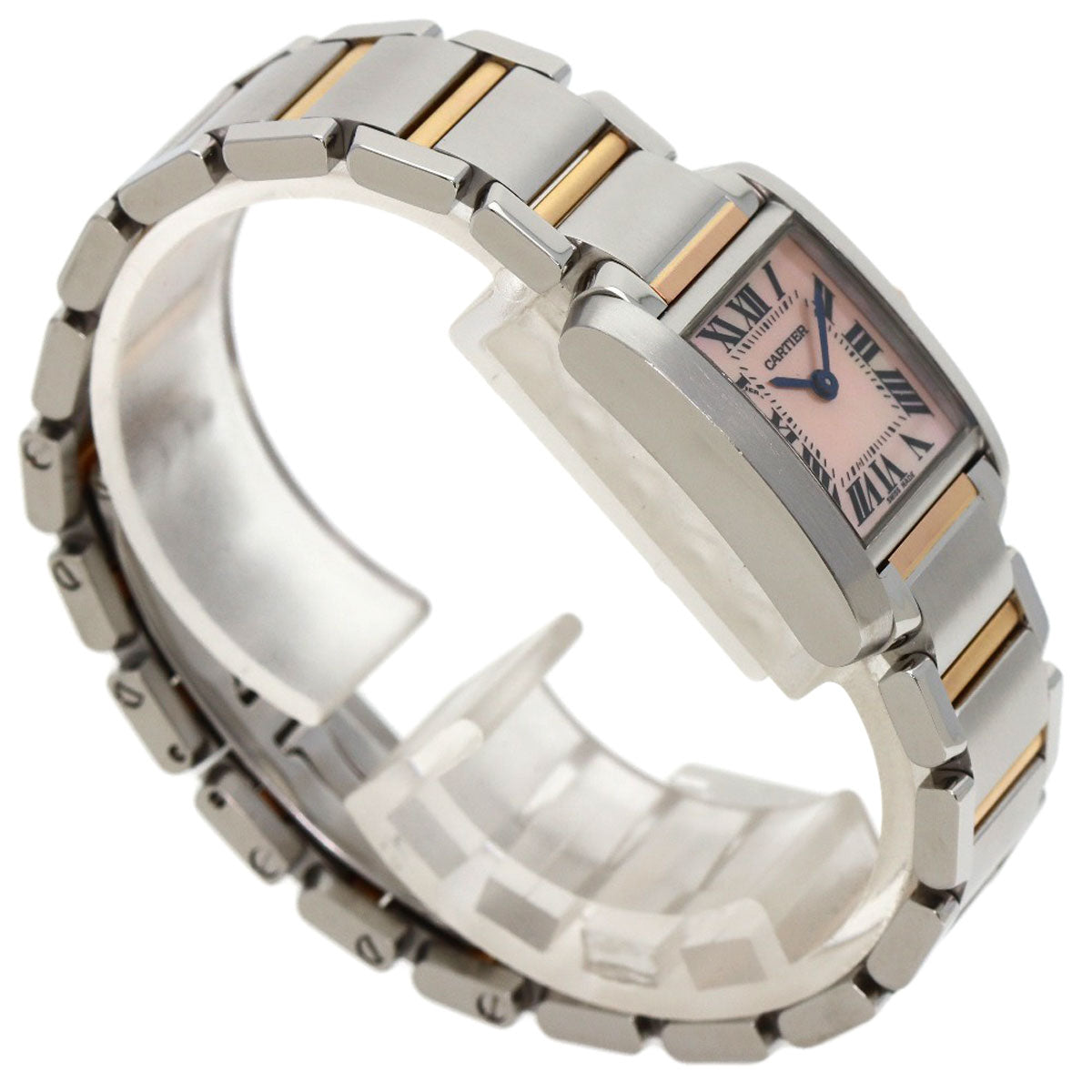 CARTIER Tank francaise SM Watches W51027Q4 Stainless Steel/SSxK18PG Ladies