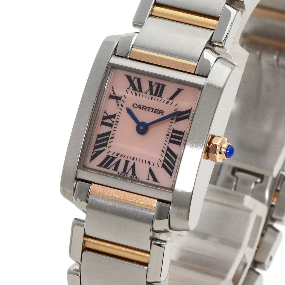 CARTIER Tank francaise SM Watches W51027Q4 Stainless Steel/SSxK18PG Ladies