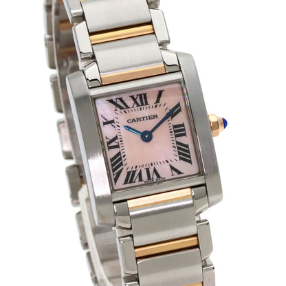 CARTIER Tank francaise SM Watches W51027Q4 Stainless Steel/SSxK18PG Ladies