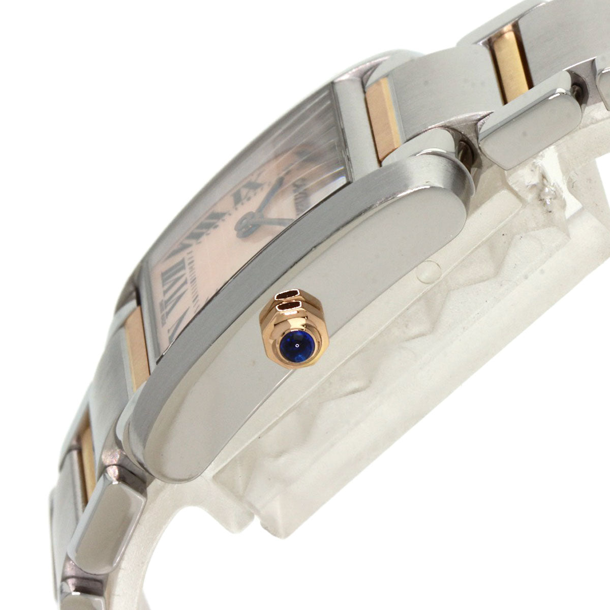 CARTIER Tank francaise SM Watches W51027Q4 Stainless Steel/SSxK18PG Ladies