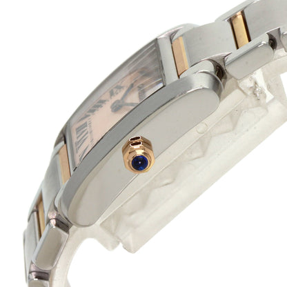 CARTIER Tank francaise SM Watches W51027Q4 Stainless Steel/SSxK18PG Ladies