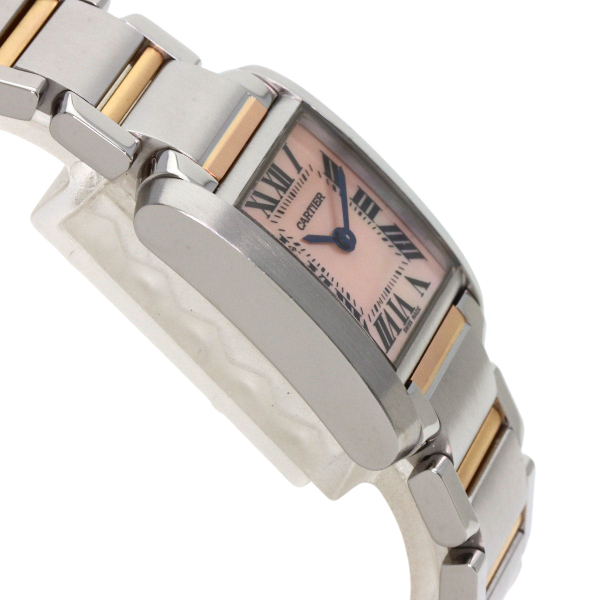 CARTIER Tank francaise SM Watches W51027Q4 Stainless Steel/SSxK18PG Ladies