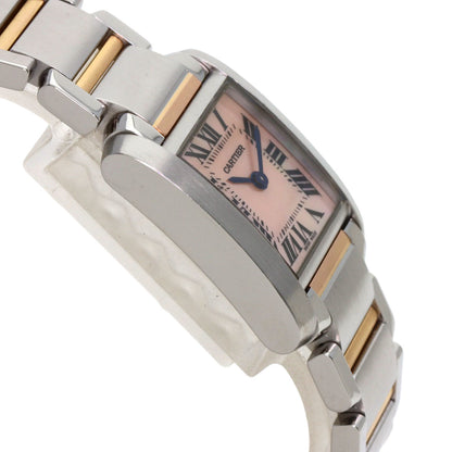 CARTIER Tank francaise SM Watches W51027Q4 Stainless Steel/SSxK18PG Ladies