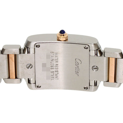 CARTIER Tank francaise SM Watches W51027Q4 Stainless Steel/SSxK18PG Ladies