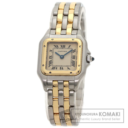 CARTIER PANTHERE SM 2 Row Watches W25029B6 Stainless Steel/SSxK18YG Ladies