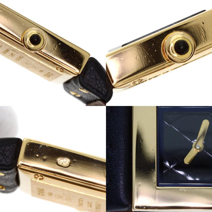 CHANEL Matelasse Watches H0111 K18 Yellow Gold/Leather Ladies