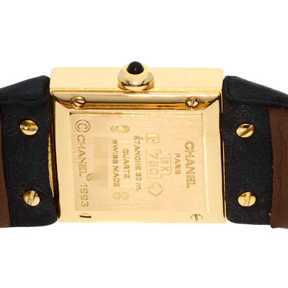 CHANEL Matelasse Watches H0111 K18 Yellow Gold/Leather Ladies