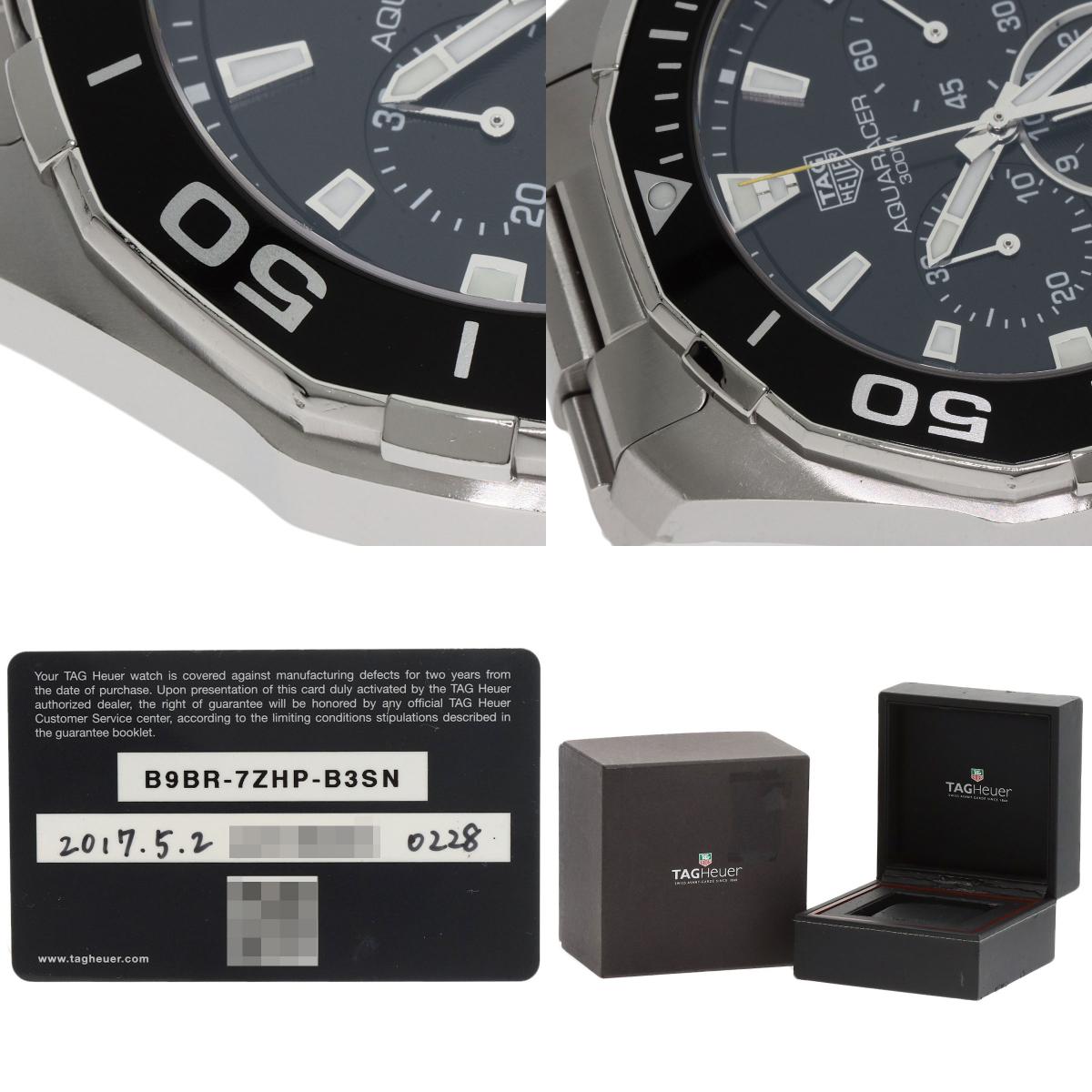 TAG HEUER Aqua Racer Chronograph Watches CAY111A Stainless Steel/Stainless Steel mens