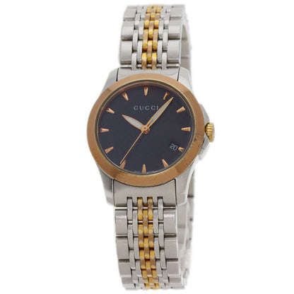 GUCCI G timeless Watches 126.5 Stainless Steel/SSxGP Ladies