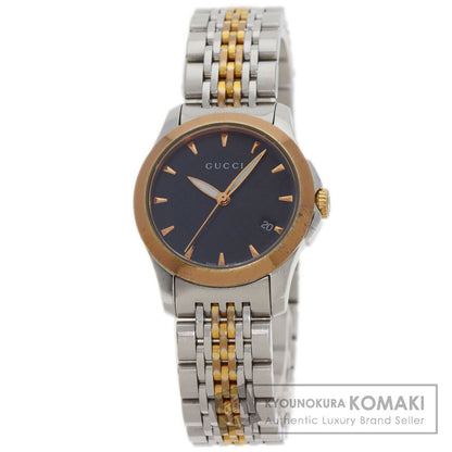 GUCCI G timeless Watches 126.5 Stainless Steel/SSxGP Ladies