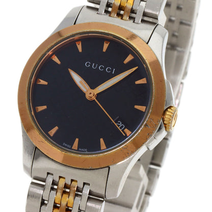 GUCCI G timeless Watches 126.5 Stainless Steel/SSxGP Ladies