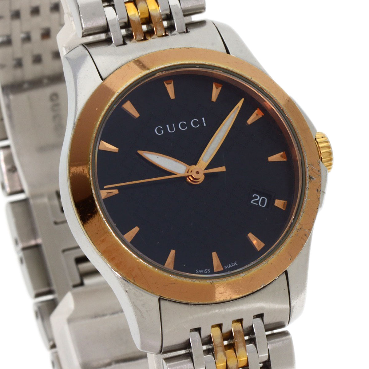 GUCCI G timeless Watches 126.5 Stainless Steel/SSxGP Ladies