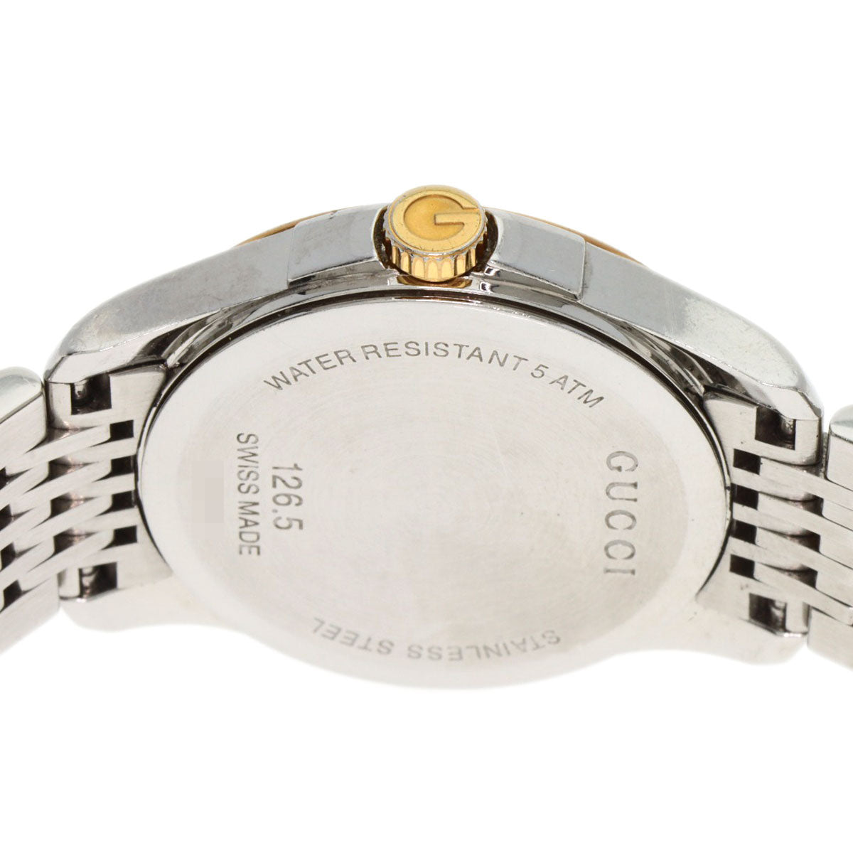 GUCCI G timeless Watches 126.5 Stainless Steel/SSxGP Ladies