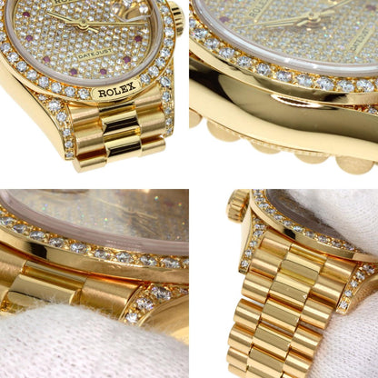 ROLEX Datejust genuine Diamond Ruby Watches 69158ZR K18 Yellow Gold/18K Yellow Gold Ladies