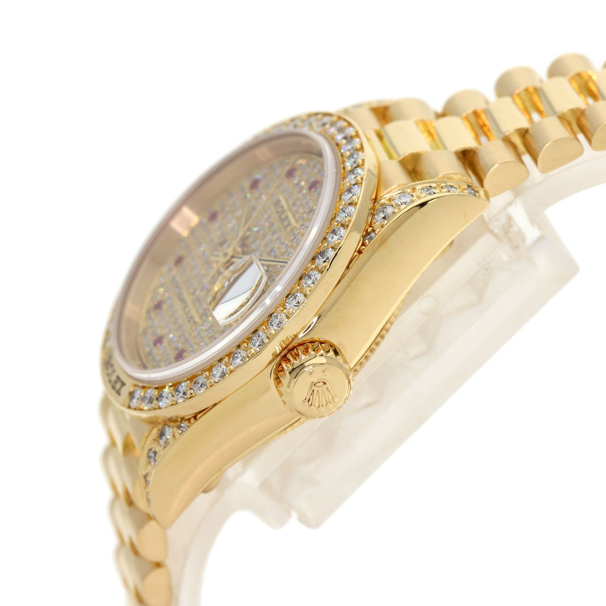 ROLEX Datejust genuine Diamond Ruby Watches 69158ZR K18 Yellow Gold/18K Yellow Gold Ladies