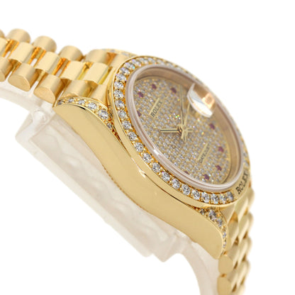 ROLEX Datejust genuine Diamond Ruby Watches 69158ZR K18 Yellow Gold/18K Yellow Gold Ladies