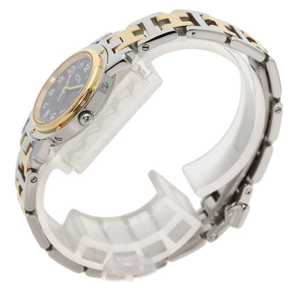 HERMES Clipper Watches  Stainless Steel/SSxGP Ladies