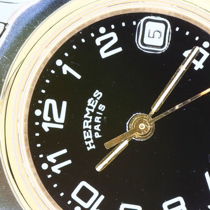 HERMES Clipper Watches  Stainless Steel/SSxGP Ladies