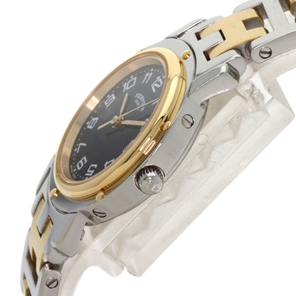 HERMES Clipper Watches  Stainless Steel/SSxGP Ladies