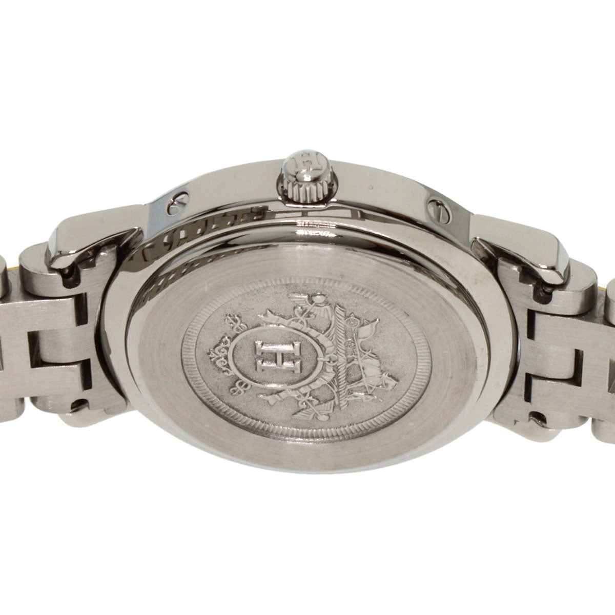HERMES Clipper Watches  Stainless Steel/SSxGP Ladies
