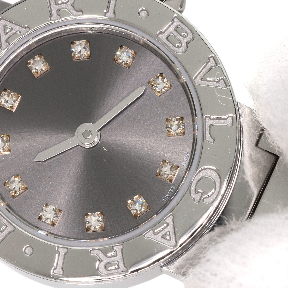 BVLGARI BVLGARI BVLGARI 12P Diamond Watches BB23S Stainless Steel/Stainless Steel Ladies