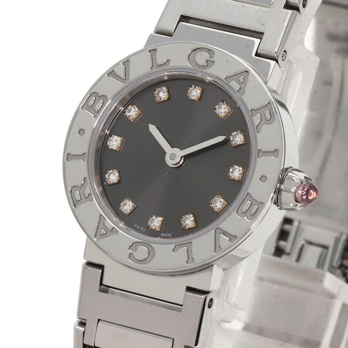 BVLGARI BVLGARI BVLGARI 12P Diamond Watches BB23S Stainless Steel/Stainless Steel Ladies