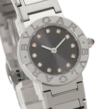 BVLGARI BVLGARI BVLGARI 12P Diamond Watches BB23S Stainless Steel/Stainless Steel Ladies