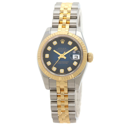 ROLEX DATEJUST 10P Diamond Watches 179173G Stainless Steel/SSxK18YG Ladies