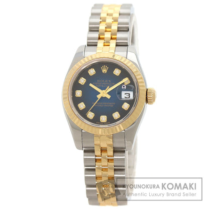 ROLEX DATEJUST 10P Diamond Watches 179173G Stainless Steel/SSxK18YG Ladies