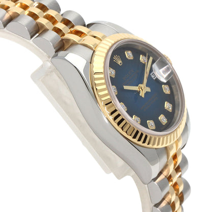 ROLEX DATEJUST 10P Diamond Watches 179173G Stainless Steel/SSxK18YG Ladies