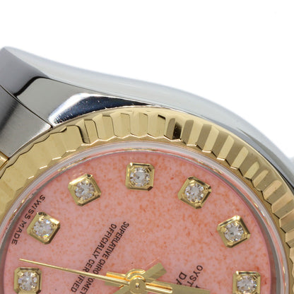 ROLEX DATEJUST 10P Diamond Watches 179173OPG Stainless Steel/SSxK18YG Ladies