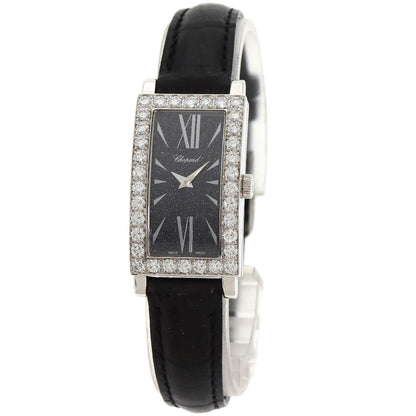 Chopard Classic Aventurine Watches 13/6973-20 K18 White Gold/Leather Ladies