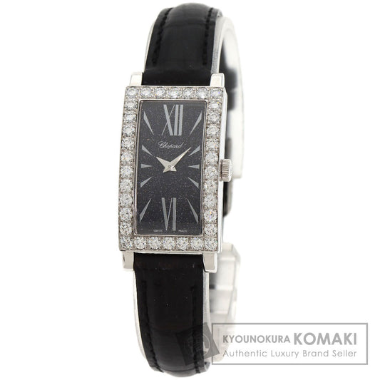 Chopard Classic Aventurine Watches 13/6973-20 K18 White Gold/Leather Ladies