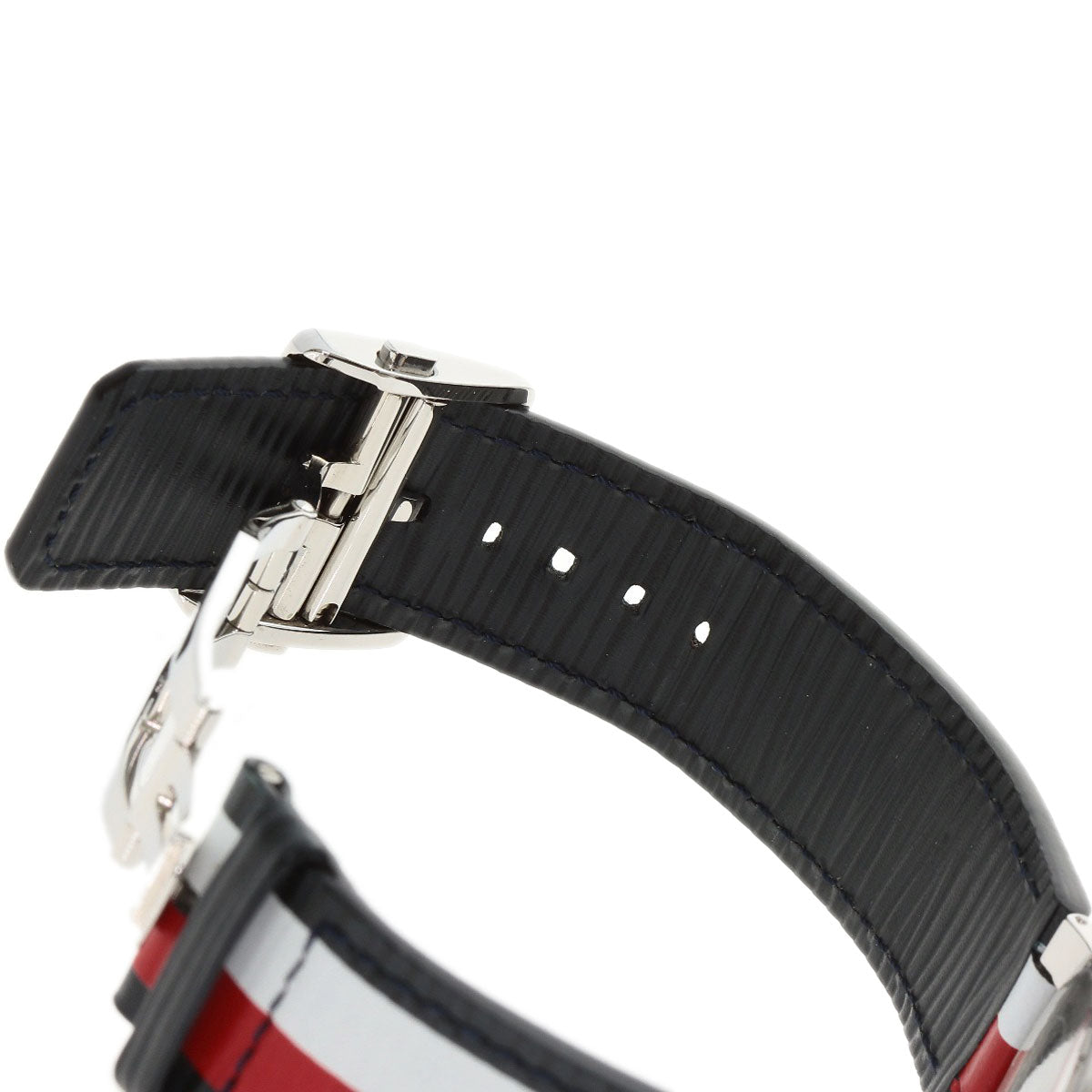 LOUIS VUITTON Tambour Slim Kim Jones Limited Watches Q1D Stainless Steel/Leather mens