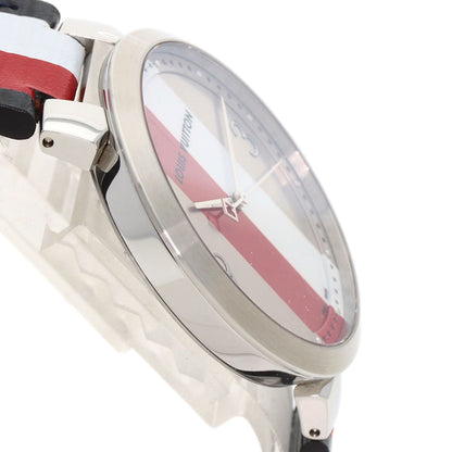 LOUIS VUITTON Tambour Slim Kim Jones Limited Watches Q1D Stainless Steel/Leather mens