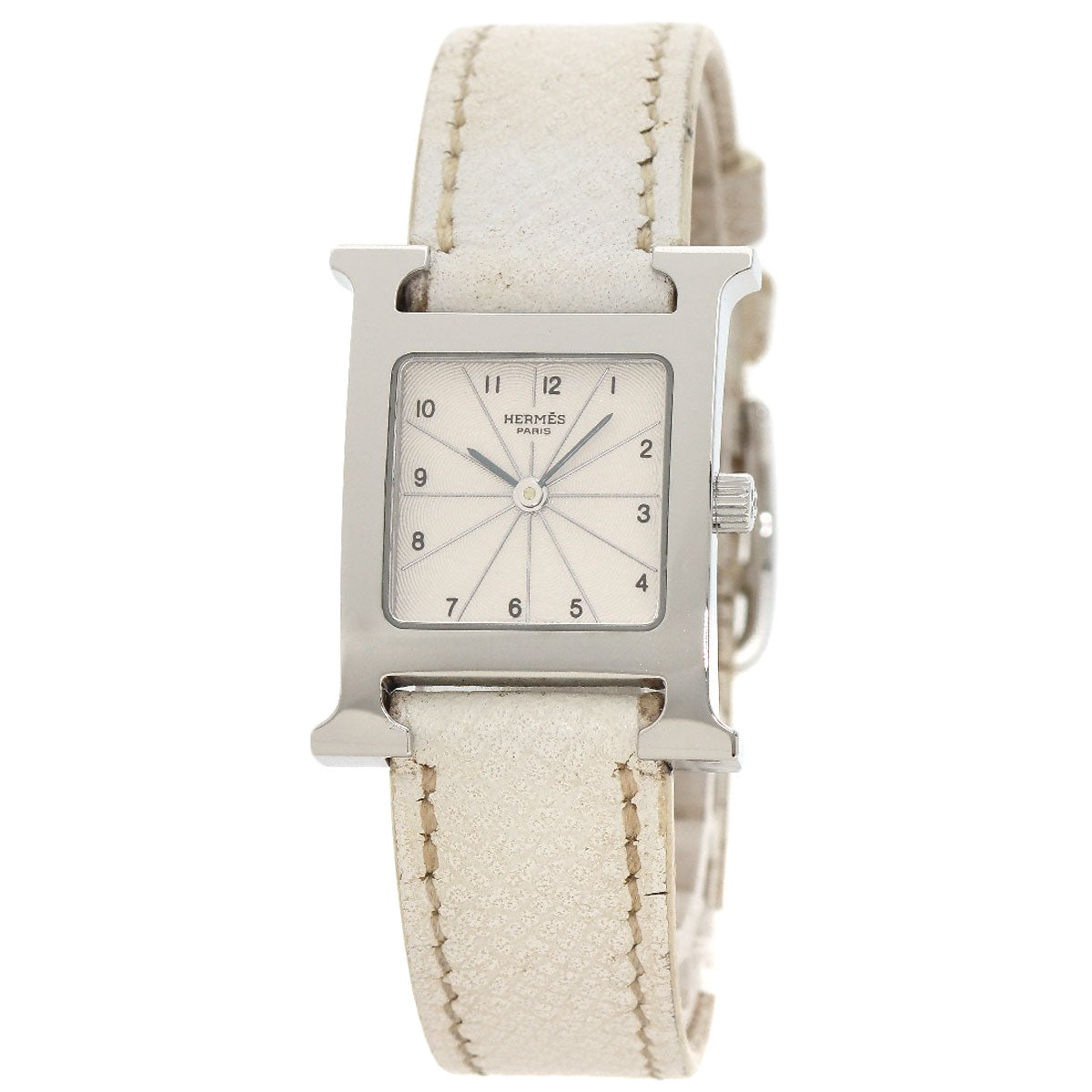 HERMES H watch Watches HH1.210 Stainless Steel/Leather Ladies
