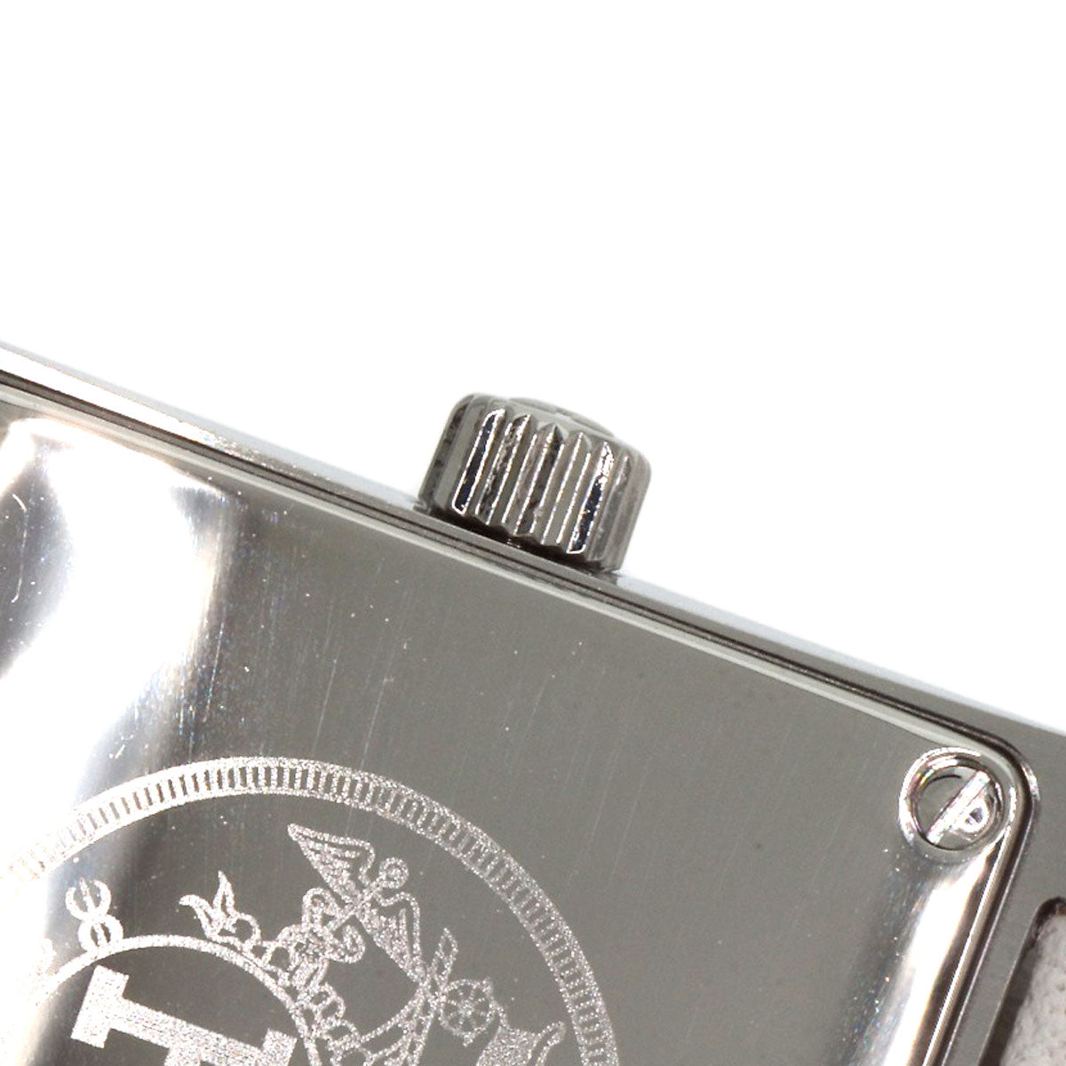 HERMES H watch Watches HH1.210 Stainless Steel/Leather Ladies