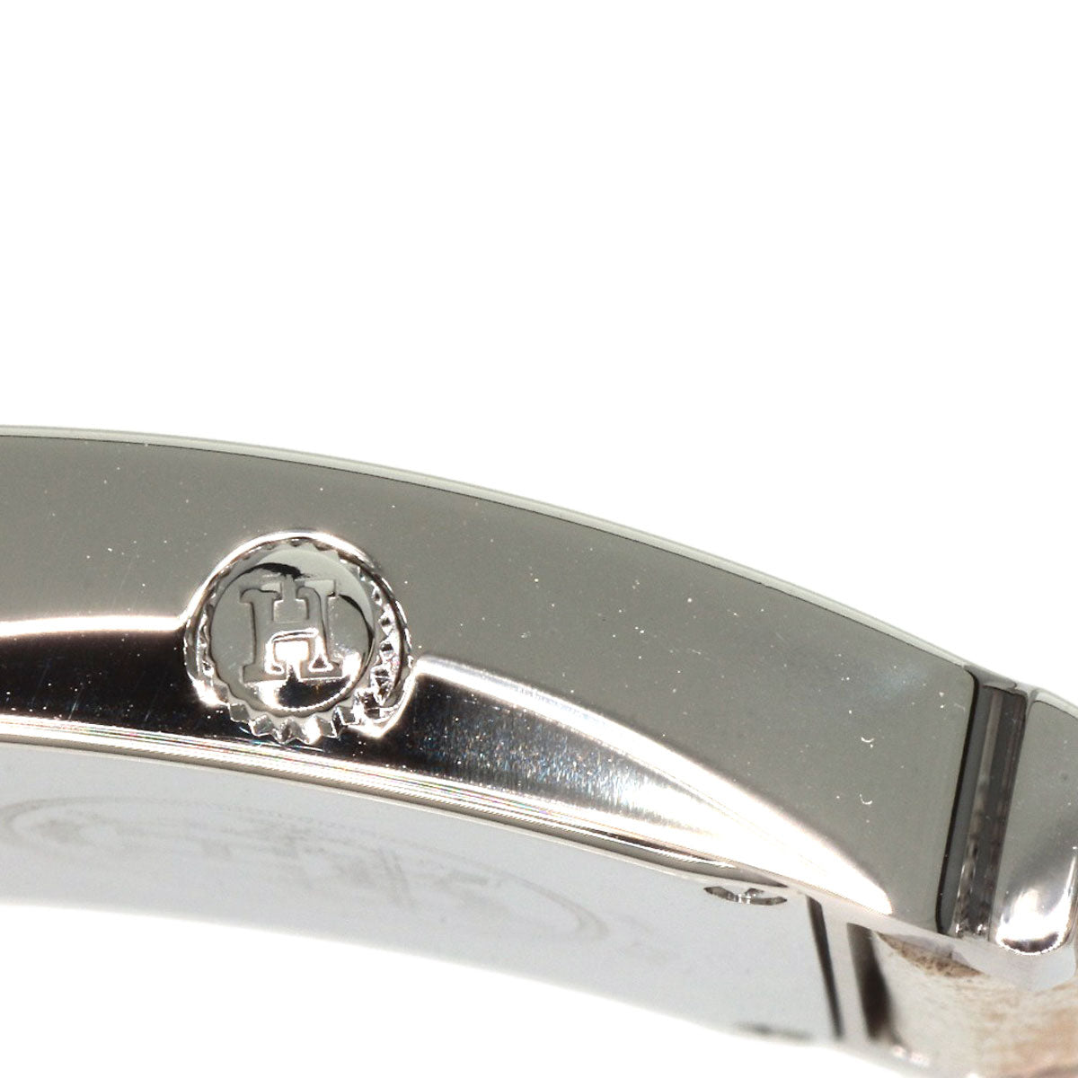 HERMES H watch Watches HH1.210 Stainless Steel/Leather Ladies