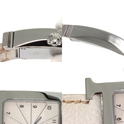 HERMES H watch Watches HH1.210 Stainless Steel/Leather Ladies