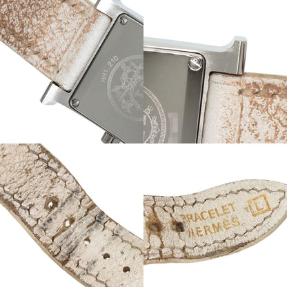 HERMES H watch Watches HH1.210 Stainless Steel/Leather Ladies