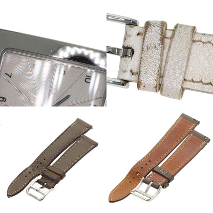 HERMES H watch Watches HH1.210 Stainless Steel/Leather Ladies